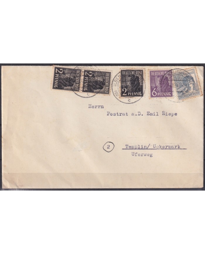 F-EX45952 GERMANY ALLIED OCCUPATION 1948 BIZONE COVER.