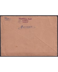 F-EX45953 GERMANY ALLIED OCCUPATION 1945 BIZONE COVER BAMBERG.