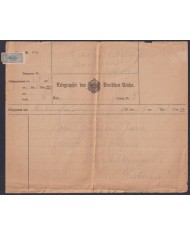 F-EX45452 GERMANY WWII FELDPOST 1915 BERLIN TELEGRAPH.