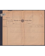 F-EX45453 GERMANY WWII FELDPOST 1915 BERLIN TELEGRAPH.