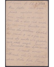 F-EX39240 ALBANIA WWI ITALY OCCUPATION 1917 FELDPOST MILITAR MAIL POSTCARD COMO.