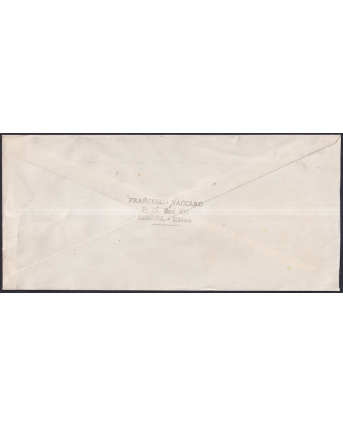 F-EX38923 ETHIOPIA ETIOPIA 1964 FDC ANCIENT EMPRESSES REG COVER ERITREA TO SPAIN.