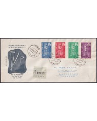 F-EX38924 ETHIOPIA ETIOPIA 1963 FDC DISABLED CHILD REG COVER ERITREA TO SPAIN.