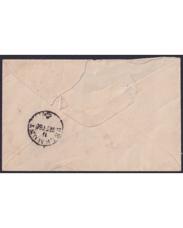 F-EX39243 SWITZERLAND 1856 COVER COURFAVERE? TO DELMONT.
