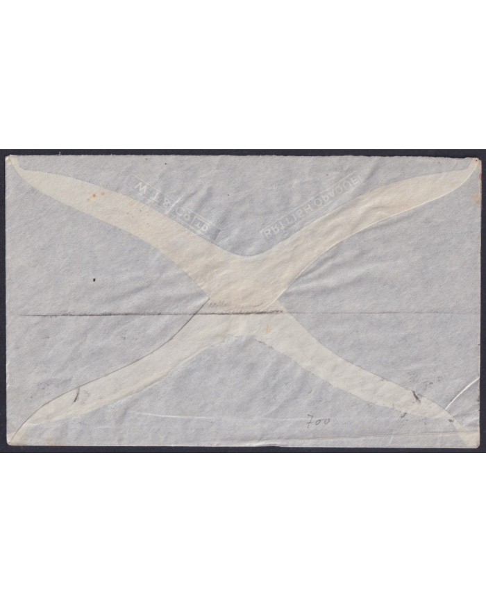 F-EX39320 SOUTH AFRICA 1941 AFRICAN EXPLOSIVES CANCEL + CINDERELLA TO AUSTRALIA.