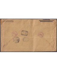 F-EX38926 USA US  COVER VIA SS INGRIA VIA LISBOA, TO SPAIN “A CENSURAR EN DESTINO"