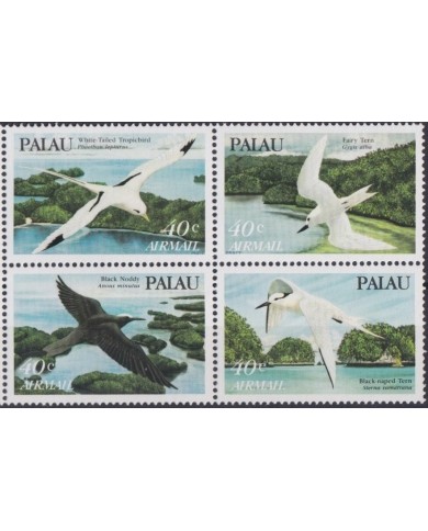 F-EX46032 PALAU MNH 1985 WILDLIFE FAUNA AUDOBON BIRD AVES PAJAROS SHEARWATER.