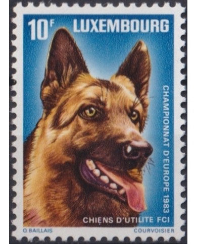 F-EX46046 LUXEMBURG LUXEMBURGO MNH 1983 DOG EUROPA CHAMPIONSHIP PERROS.