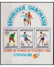 F-EX46091 GABON MNH 1982 SOCCER WORLD CUP SPAIN FUTBOL.