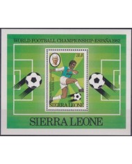 F-EX46054 SIERRA LEONE MNH 1982 SOCCER WORLD CUP SPAIN FUTBOL.