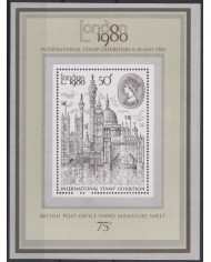 F-EX46057 ENGLAND UK GREAT BRITAIN MNH 1980 SHEET LONDON PHILATELIC EXPO.
