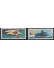 F-EX46102 BRAZIL BRASIL MNH 1987 SEA MARINE LIFE FISH PECES WHALE BALLENA TURTLE.