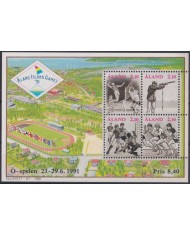 F-EX46112 ALAND MNH 1991 LOCAL GAMES SHUTTING SOCCER VOLLEYBALL ATHLETISM.
