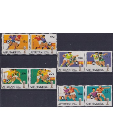 F-EX46123 AITUTAKI MNH 1982 SPAIN SOCCER FOOTBALL WORLD CHAMPIONSHIP.