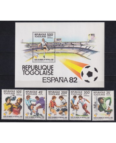 F-EX46129 TOGO MNH 1982 SPAIN SOCCER FOOTBALL WORLD CHAMPIONSHIP.