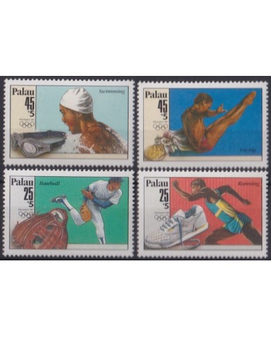 F-EX46134 PALAU MNH 1988 SEOUL OLYMPIC GAMES RUNNING SWIMMING DIVING RUNNING.