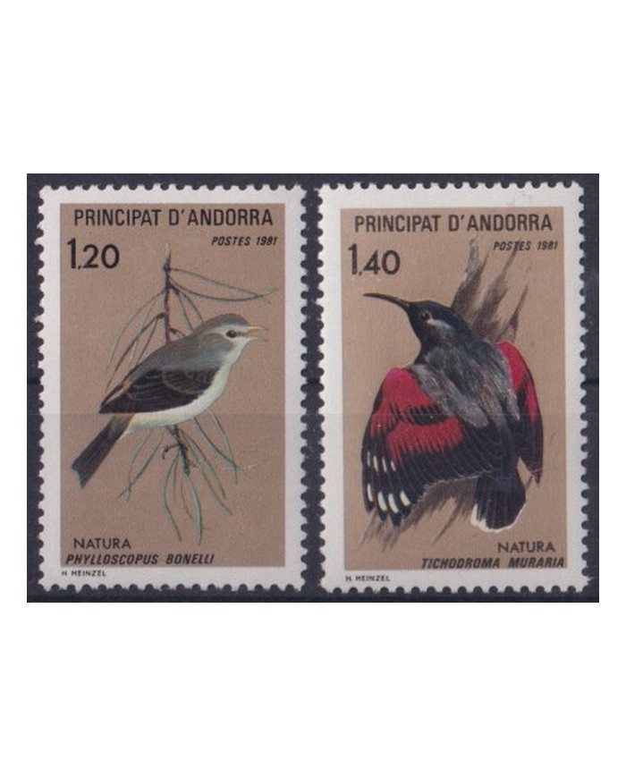 F-EX46174 ANDORRA ESPAÑA SPAIN MNH 1981 BIRD AVES PAJAROS.