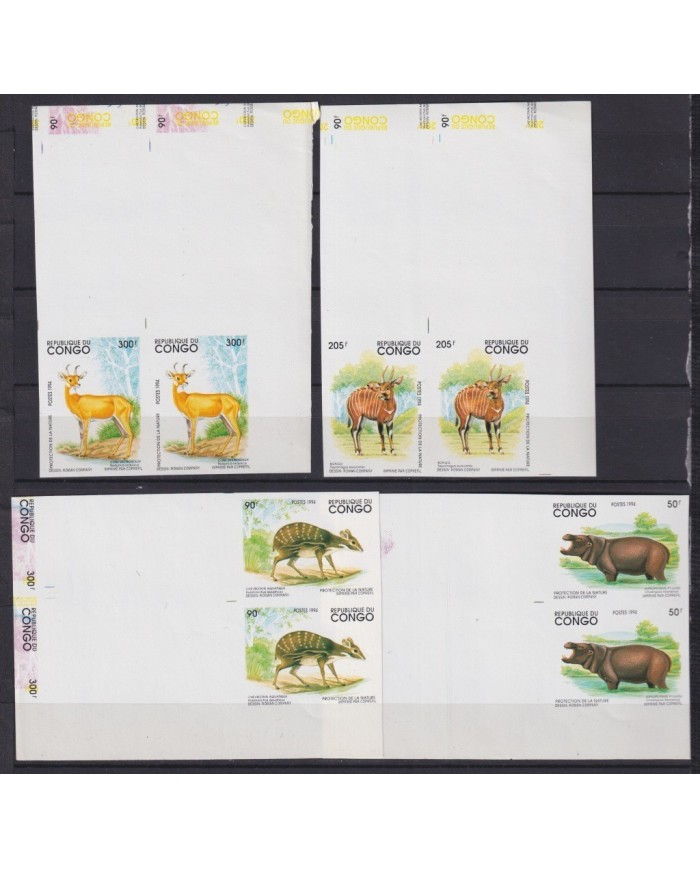 F-EX17056 CONGO MNH 1994 IMPERF PROTECTION OF NATURE ANTILOPE HYPO BONGO