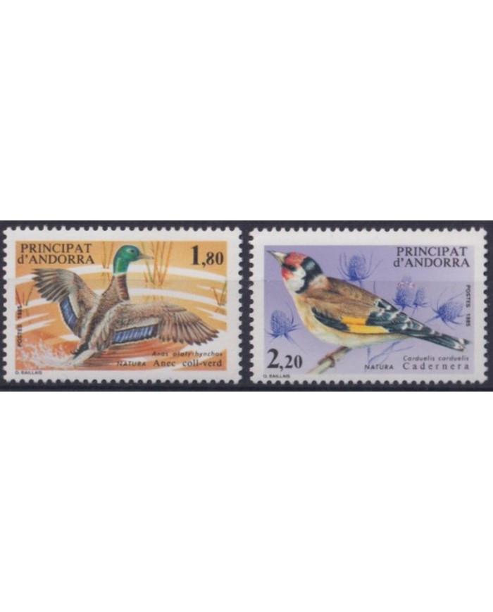 F-EX46175 ANDORRA ESPAÑA SPAIN MNH 1985 BIRD AVES PAJAROS DUCK PATOS.