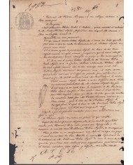 E123 FRANCE FRANCIA SEALLED PAPER 1861. 70C. PAPEL SELLADOTIZO.