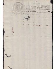 E162 ESPAÑA SPAIN SEALLED PAPER 1812-13 PUERTO RICO SURCHARGE  
