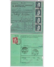 E329 RUSSIA LITHUANIA GERMANY OCCUPATION POSTAL PACKET 1942.  