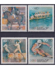 F-EX46109 GERMANY ALEMANIA MNH 1992 OLYMPIC GAMES BARCELONA FENCING SKI WINTER SPORT.