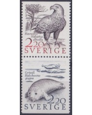 F-EX46142 SVERIGE SWEDEN SUEDE MNH EAGLE BIRD AVES PAJAROS PHOCAS FOCA.