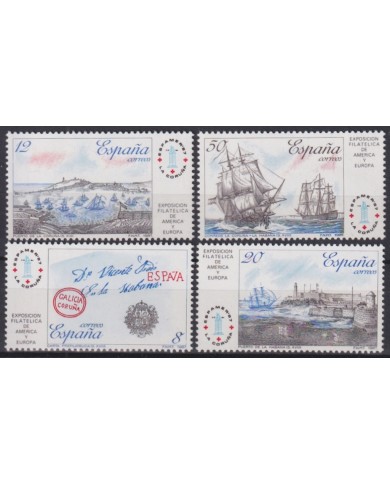 F-EX45848 ESPAÑA SPAIN 1987 CORUÑA PHILATELIC EXPO SHIP POSTAL MARK.