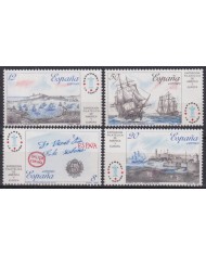 F-EX45848 ESPAÑA SPAIN 1987 CORUÑA PHILATELIC EXPO SHIP POSTAL MARK.