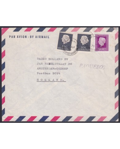 F-EX45849 NEDERLAND HOLLAND 1974 PAQUEBOT.