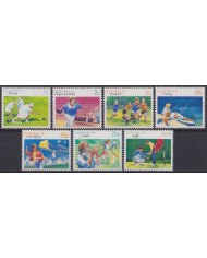 F-EX44996 AUSTRALIA MNH 1989 SPORT BOWLS CRICKET FOOTBALL KITE FLYING FISHING.