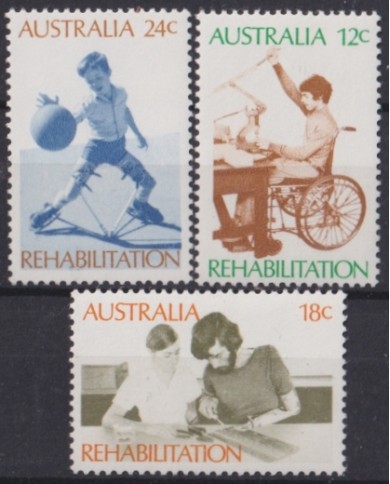 F-EX45002 AUSTRALIA MNH 1972 DISABLE REHABILITATION SPORT.