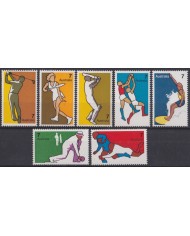 F-EX45143 AUSTRALIA MNH 1974 SPORT GOLF BOWLS TENNIS BASKETBALL CRICKET SAILING.