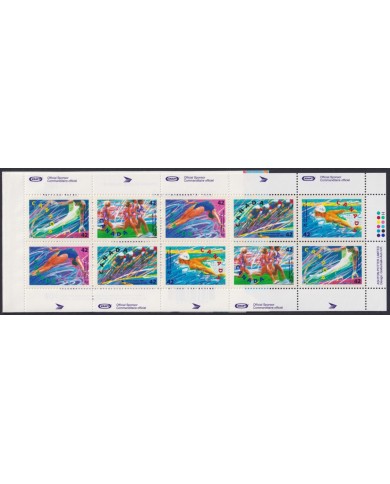 F-EX45009 CANADA MNH 1992 BARCEONA OLYMPIC GAMES ATHLETISM GYMNASTICS SOCCER SWIMMING.