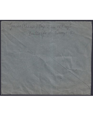 F-EX39225 FRANCE WWI MOBILISATION ARMY MILITAR POST BATTERIE COMPAIGNE.