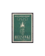 F-EX17198 ISLAND ICELAND CINDERELLA MNH 1948 OLYMPIC GAMES LONDON 24x35 mm.