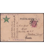F-EX38887 RUSSIA OREL 1913 ESPERANTO POSTCARD TO SPAIN.