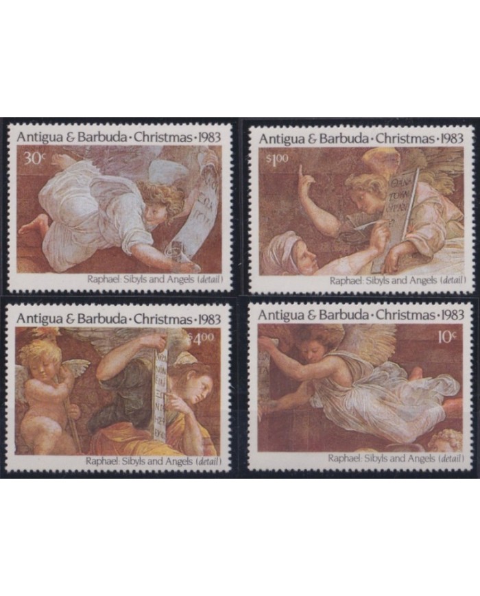 F-EX36224 ANTIGUA & BARBUDA 1983 MNH CHRISTMAS NAVIDAD RELIGION ART RAPHAEL PAINTING.