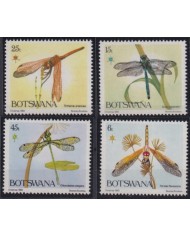 F-EX36230 BOTSWANA 1983 MNH CHRISTMAS NAVIDAD FLOWER FLORES DRAGONFLY.