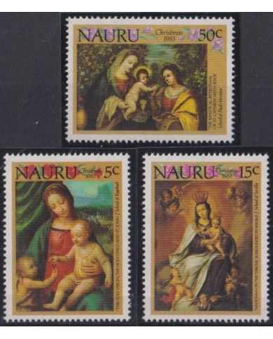 F-EX36256 NAURU 1983 MNH CHRISTMAS NAVIDAD RELIGION ART RAPHAEL VERONESE PAINTING.