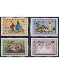 F-EX36257 UGANDA 1983 MNH CHRISTMAS NAVIDAD RELIGION DRAWING.