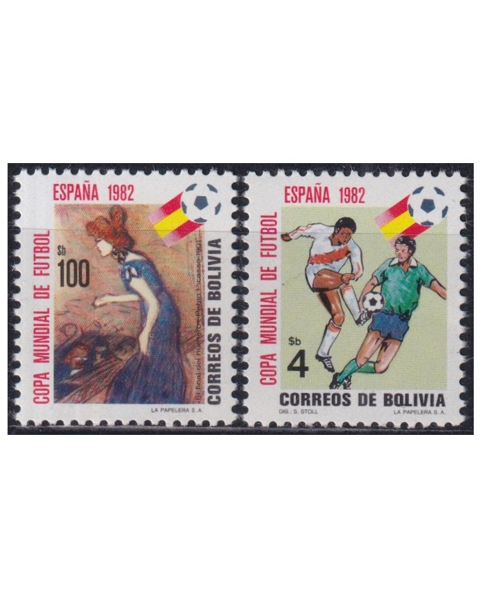 F-EX46421 BOLIVIA MNH 1982 SPAIN CHAMPIONSHIP SOCCER FOOTBALL.