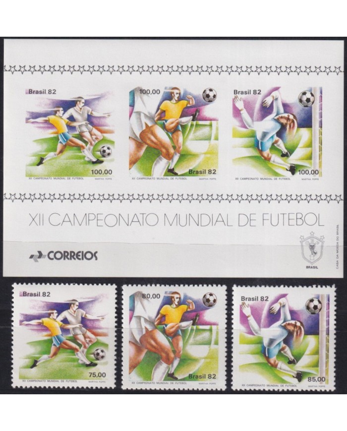 F-EX46422 BRAZIL BRASIL MNH 1982 SPAIN SOCCER FOOTBALL WORLD CHAMPIONSHIP.
