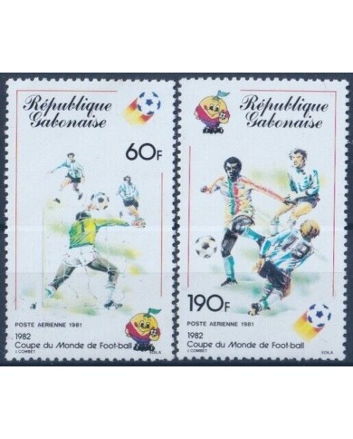F-EX46440 GABON MNH 1982 SPAIN SOCCER FUTBOL CHAMPIONSHIP.