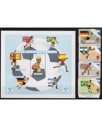 F-EX45985 GRENADA MNH 1982 CHAMPIONSHIP SOCCER FOOTBALL.