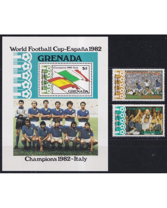 F-EX46447 GRENADA MNH 1982 CHAMPIONSHIP SOCCER FOOTBALL.