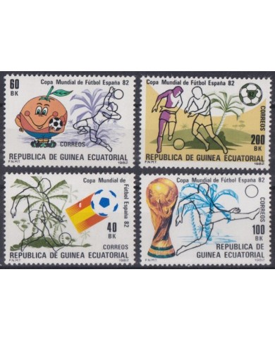 F-EX46448 GUINEA ECUATORIAL MNH 1982 CHAMPIONSHIP SOCCER FOOTBALL