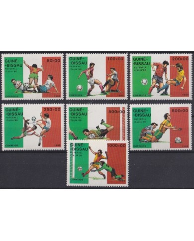 F-EX46451 GUINEE BISSAU MNH 1989 ITALY SOCCER WORLD CUP SET.