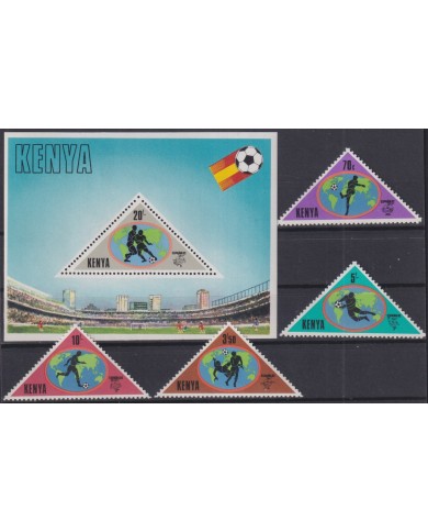 F-EX46454 KENYA MNH 1982 SPAIN SOCCER FOOTBALL WORLD CHAMPIONSHIP.